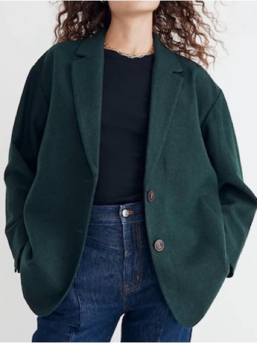 Madewell The Brushed Oversized Dorset Blazer